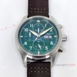 Copy IWC Big Pilots Prince Complications 43mm Watch Mint green Dial Automatic